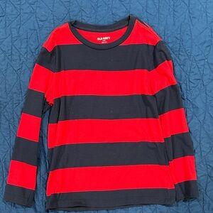 Old Navy Kids Long Sleeve Tee in Red and Black
